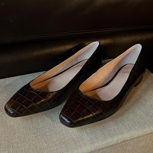 J. Crew Croc Flats